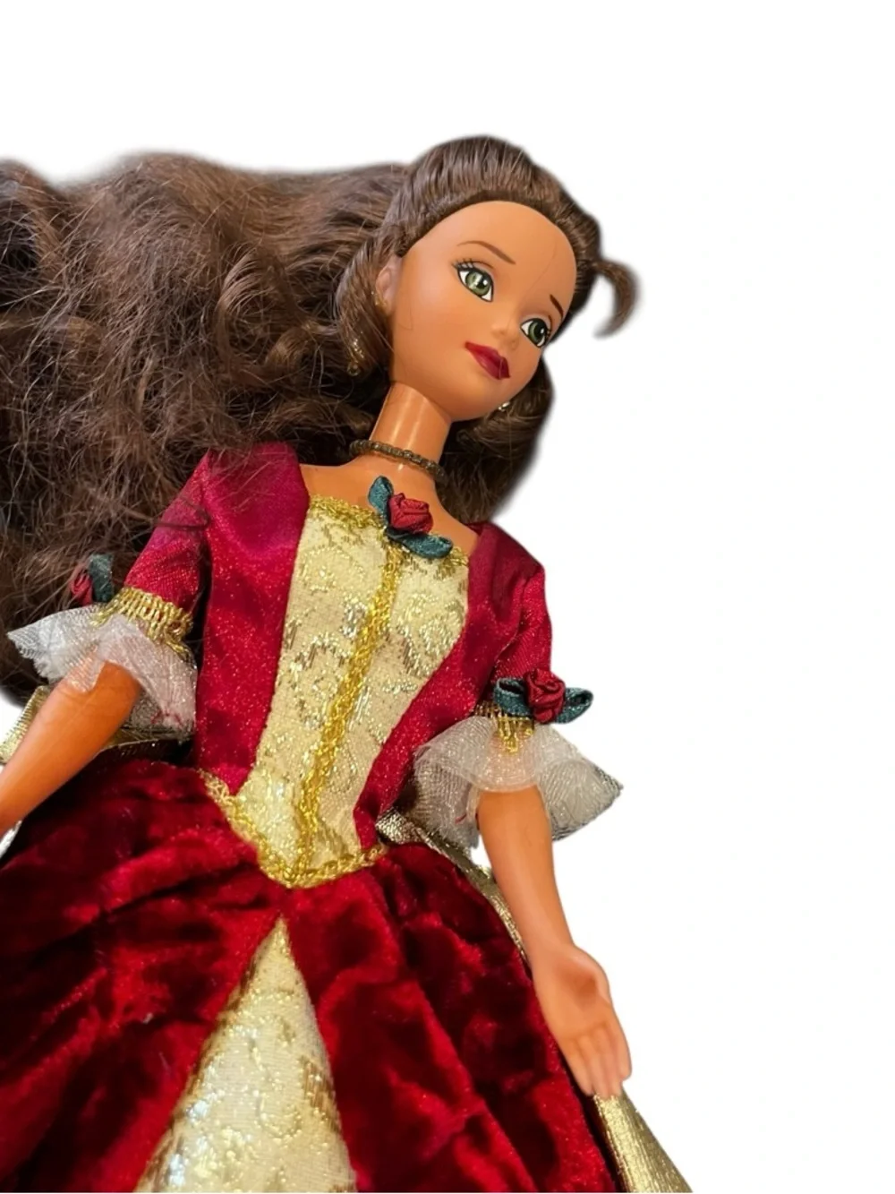 1997 Disney Beauty & the Beast Belle Enchanted Christmas Holiday Princess doll